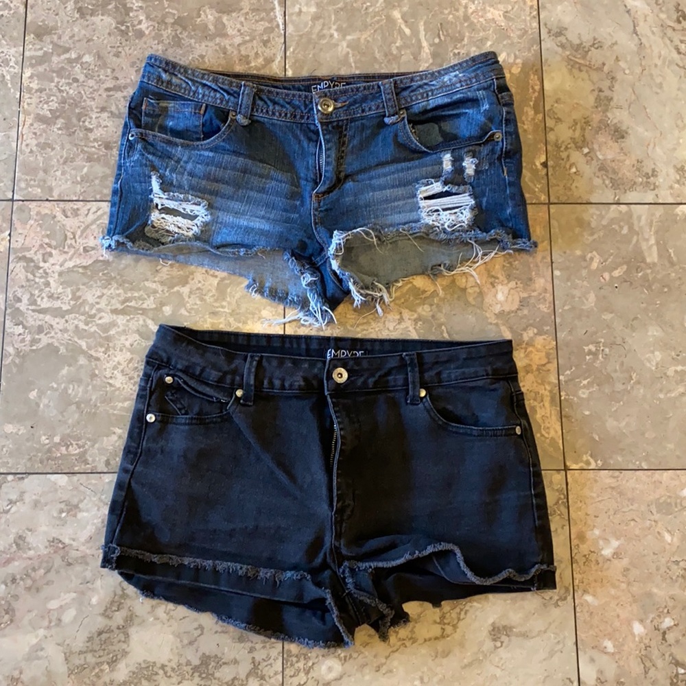 Zumiez Empyre girls Jean shorts 13 bundle